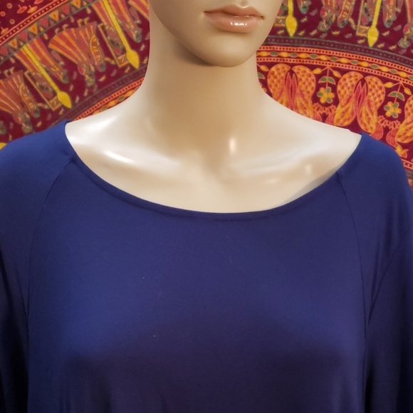Navy zipper back tunic XL - Picture 2 of 5